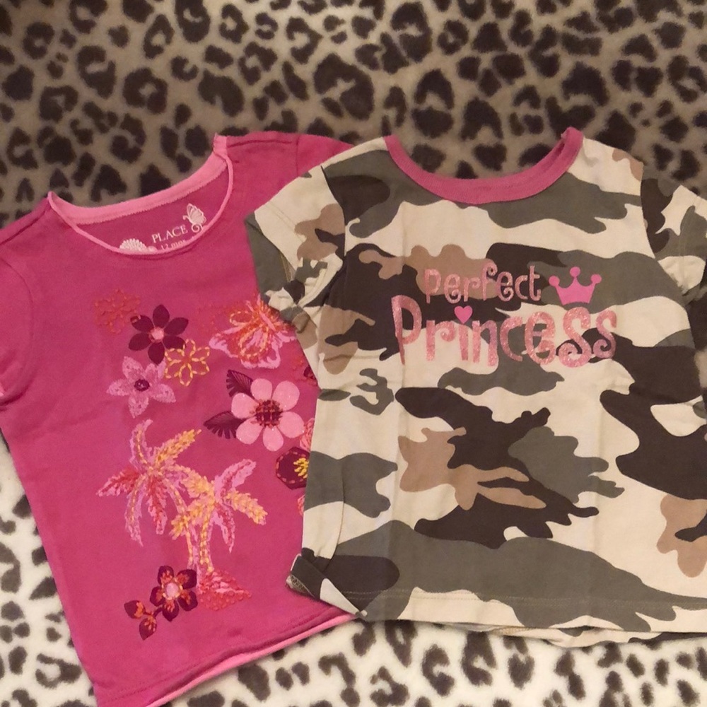 Children’s Place Pink Camo Top Bundle 12 months